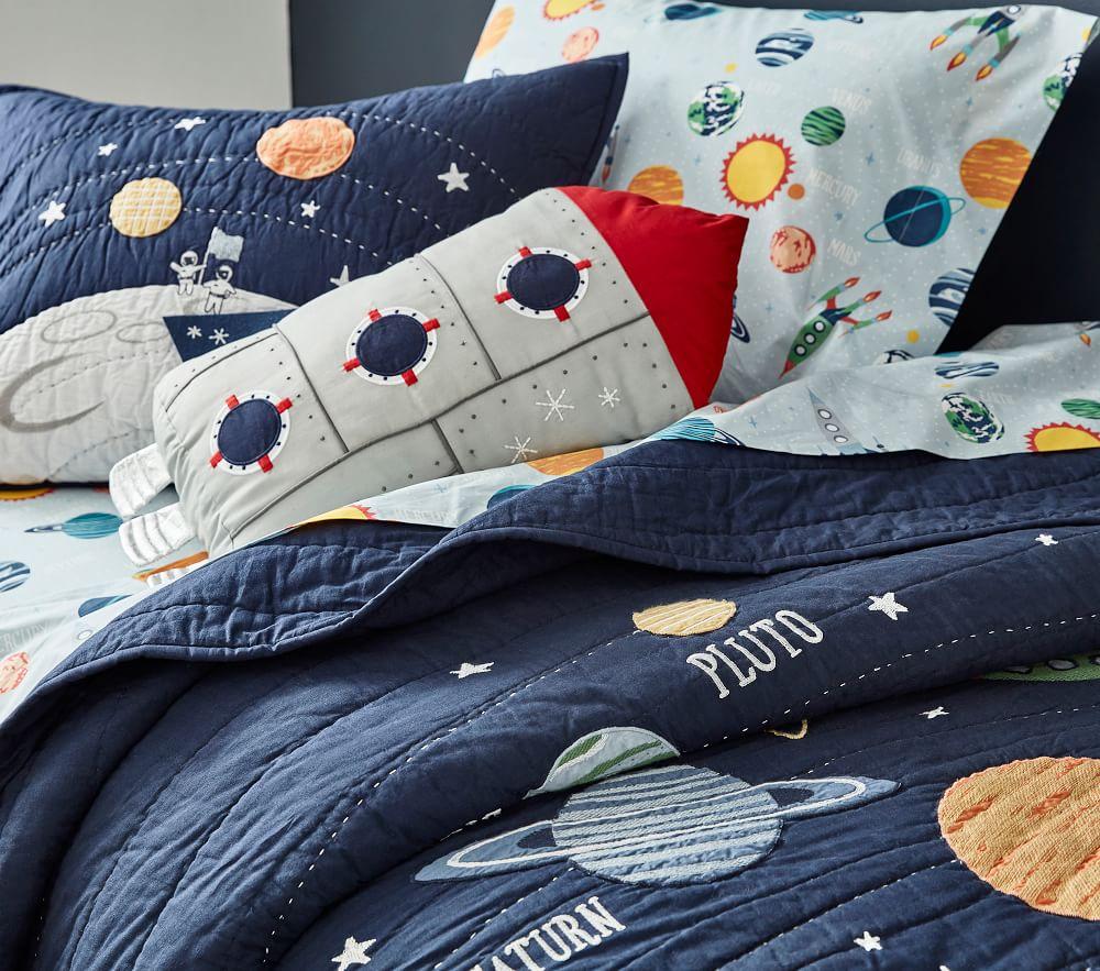 Light Up Rocket Cushion Pottery Barn Kids UK